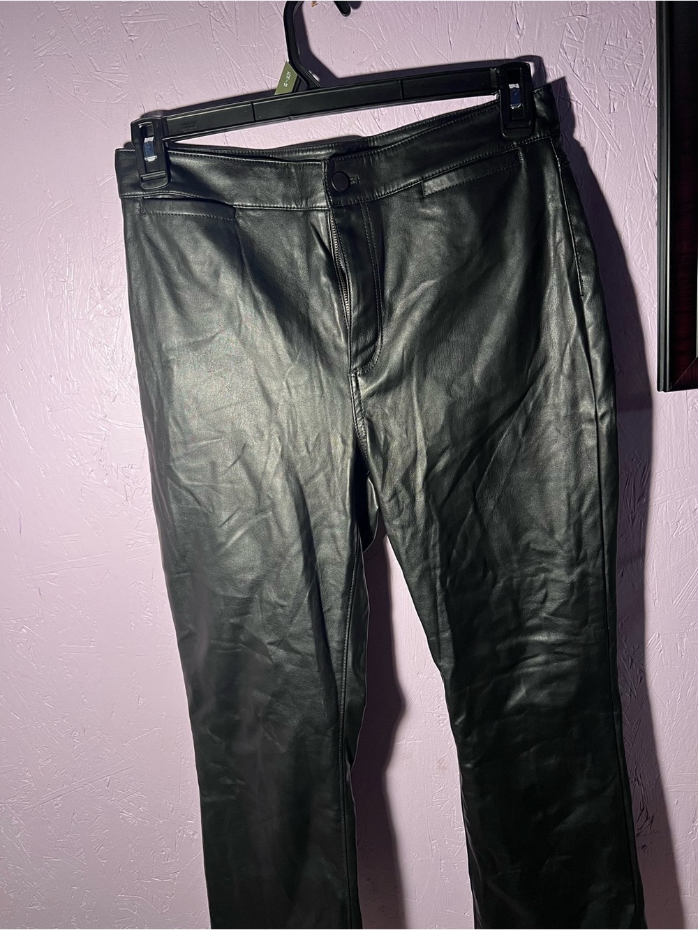 Ann Taylor Black Faux Leather pants
